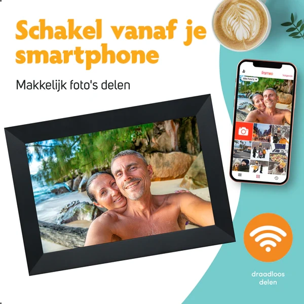 Digitale fotolijsten met Wifi & Frameo App - Afbeelding 8