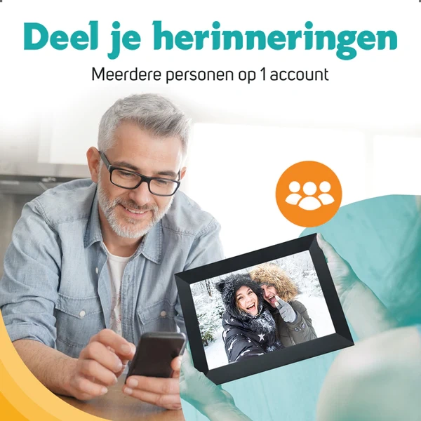 Digitale fotolijsten met Wifi & Frameo App - Afbeelding 6