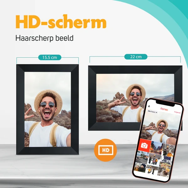 Digitale fotolijsten met Wifi & Frameo App - Afbeelding 5