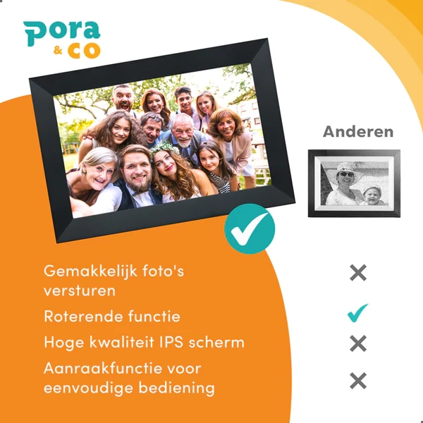 Digitale fotolijsten met Wifi & Frameo App - Afbeelding 4