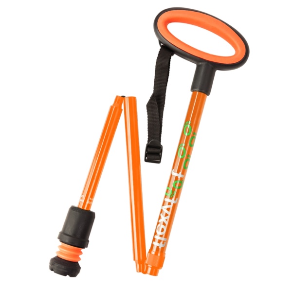 Aluminium opvouwbare wandelstok ovaal met Flexyfoot - Afbeelding 3